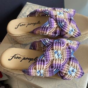 Free People Lighline Platform crocheted shoes
